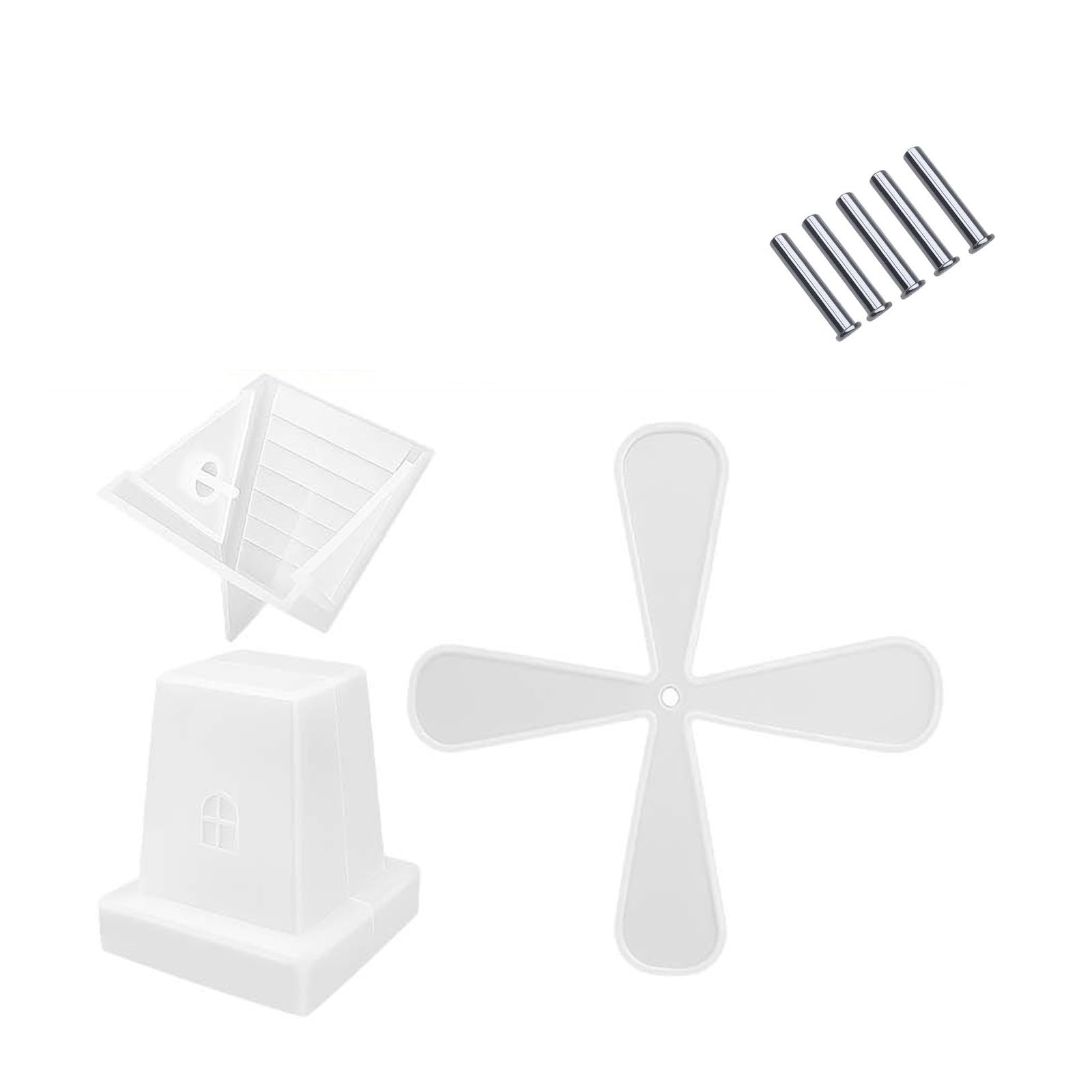 Cottage Silicone Jewelry Safe Food Grade Materials Art Craft Set Home Decoration Projects Windmill Silicone