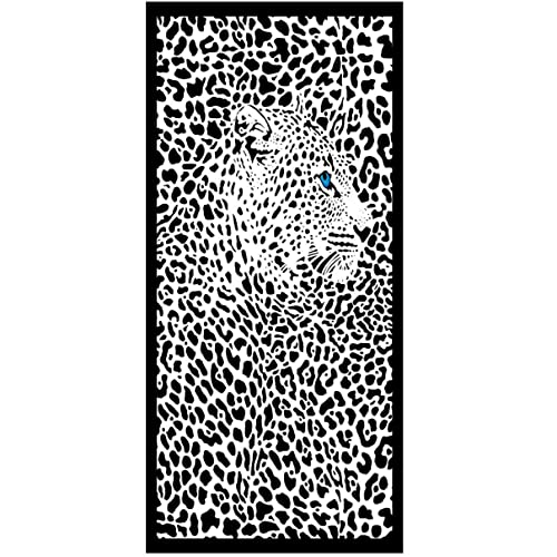 Xisnuient Toalla de Playa Microfibra Playa Grande Leopardo Estampado de Flamenco Niños Adultos 70x150 cm Toalla Secado Rápido Natación Surf Rainbow Stripe Toalla Deportiva Toalla de Baño Cover
