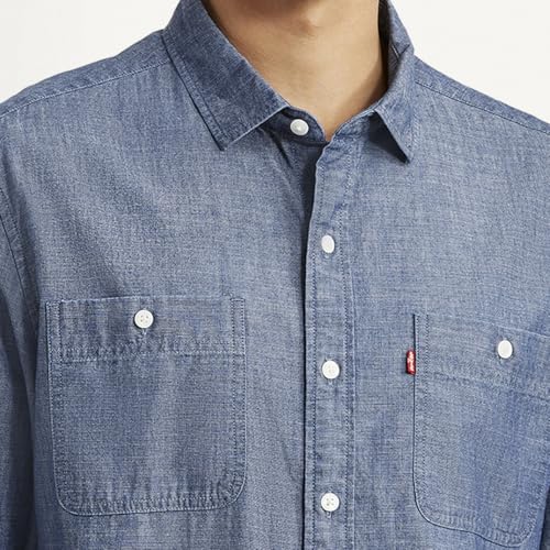 Image of Levi's Men's Cotton Solid Slim Fit Shirt