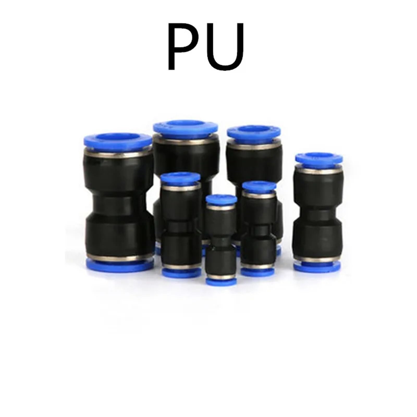 50 unidades/100 piezas de poliuretano PV tipo L de 90 grados de 2 vías de conexión neumática de plástico de 4 mm, 6 mm, 8 mm, accesorios de bloqueo de deslizamiento rápido (PG 10-6 mm, 100