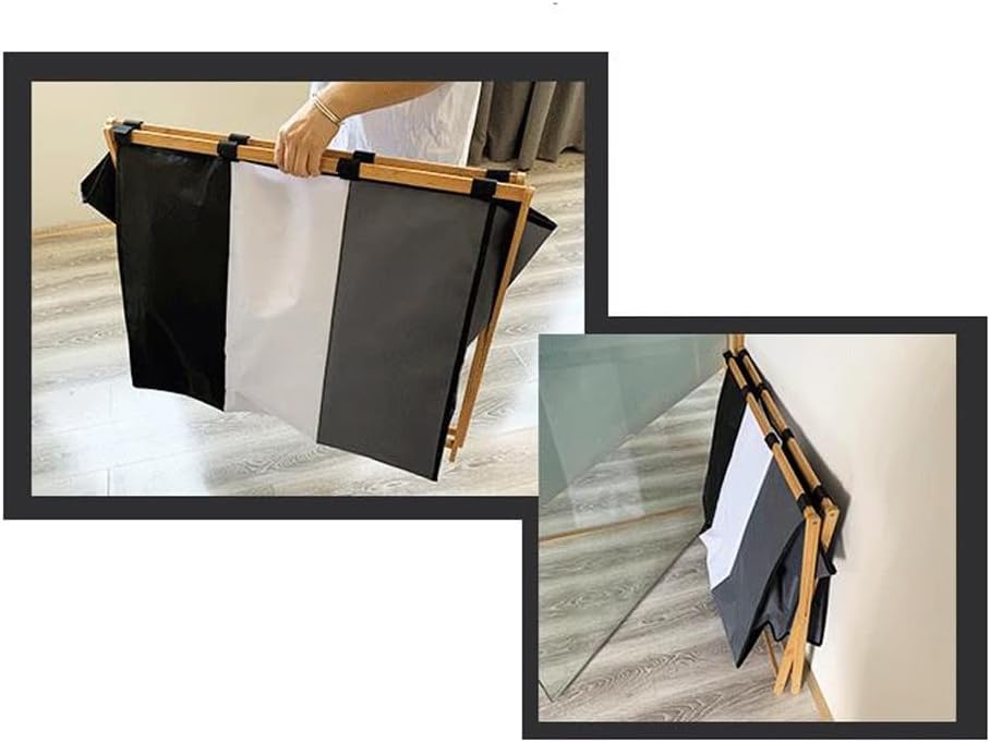 Dirty Clothes Compartment Classification Household Bathroom Foldable Dirty Clothes Bucket