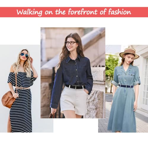 3 Pack No Show Elastic Stretch Belts for Women and Men, Invisible Strap Belt with Flat Buckle for Jeans Pants Dresses Adjustable2
