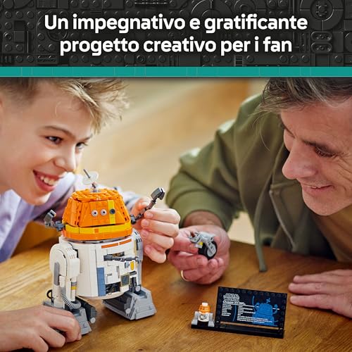 Star Wars 75416 Droide Astromeccanico Chopper (C1-10P) - Robot Giocattolo da Costruire con Testa Mobile, Braccia e Ruota Centrale Staccabili - Regalo per Bambini e Bambine da 10+ Fan di Ahsoka - Lego - Immagine 2