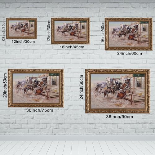 Impression sur toile Charles Marion Russell tableau decoration murale salon