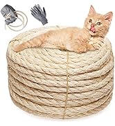 YARNOW Sisalseil Für Kratzbäume - 200m, 2mm Stärke, Naturfaser - Perfekt Für Katzen & DIY
