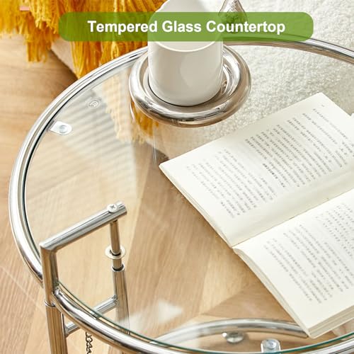 Table d'appoint réglable en hauteur pour manger au canapé confortablement - 5