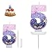 Birthday Candles, Number 5 Candle, Mermaid Theme Birthday Cake Decorations, Happy 5th Birthday Candles for Cake, Pink Purple Numeral Candle Mermaid Cake Topper Birthday Party Favors Decorations