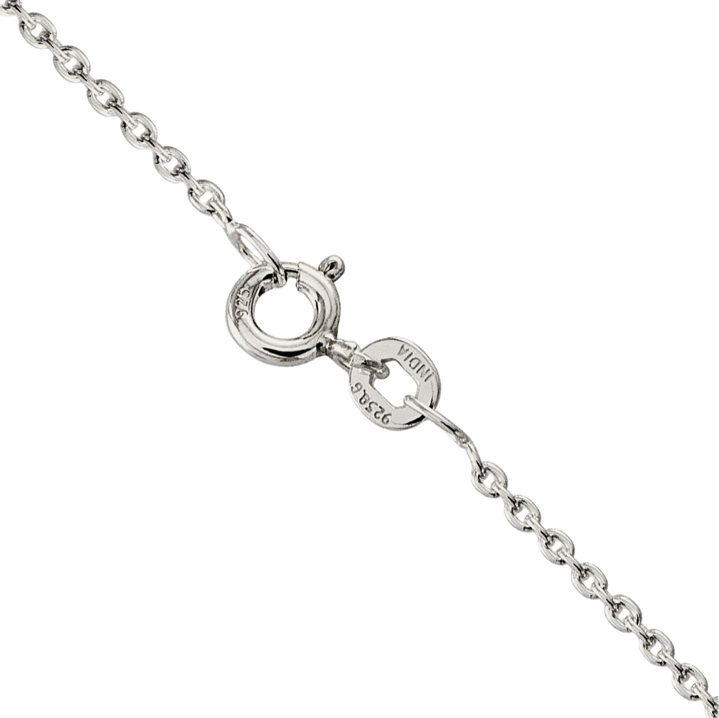 IceCarats 925 Sterling Silver Round 1.5mm Thin Cable Chain Necklace Polished
