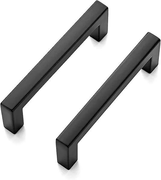 Ravinte 30 Pack Solid 3 Inch Center to Center Slim Square Bar Drawer Handles Kitchen Cabinet Handles Black Drawer Pulls Kitchen Cabinet Hardware Matte Black Dresser Pulls for Cupboard