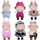 Mode 6 Sets Puppenkleidung und Zubehör für 17cm Puppen Inklusive Outfit Kleid- Weiches und stilvolles Kostüm Payset (Puppe Nicht enthalten)