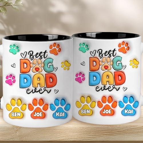 Taza Personalizada Dog Dad para Amantes de Mascotas miniatura 4