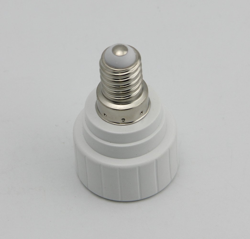 Mextronic Attacco in ceramica, convertitore 4 x portalampada, adattatore convertitore E14 su attacco GU10, adattatore per lampada a LED, lampade alogene, lampadine CFL