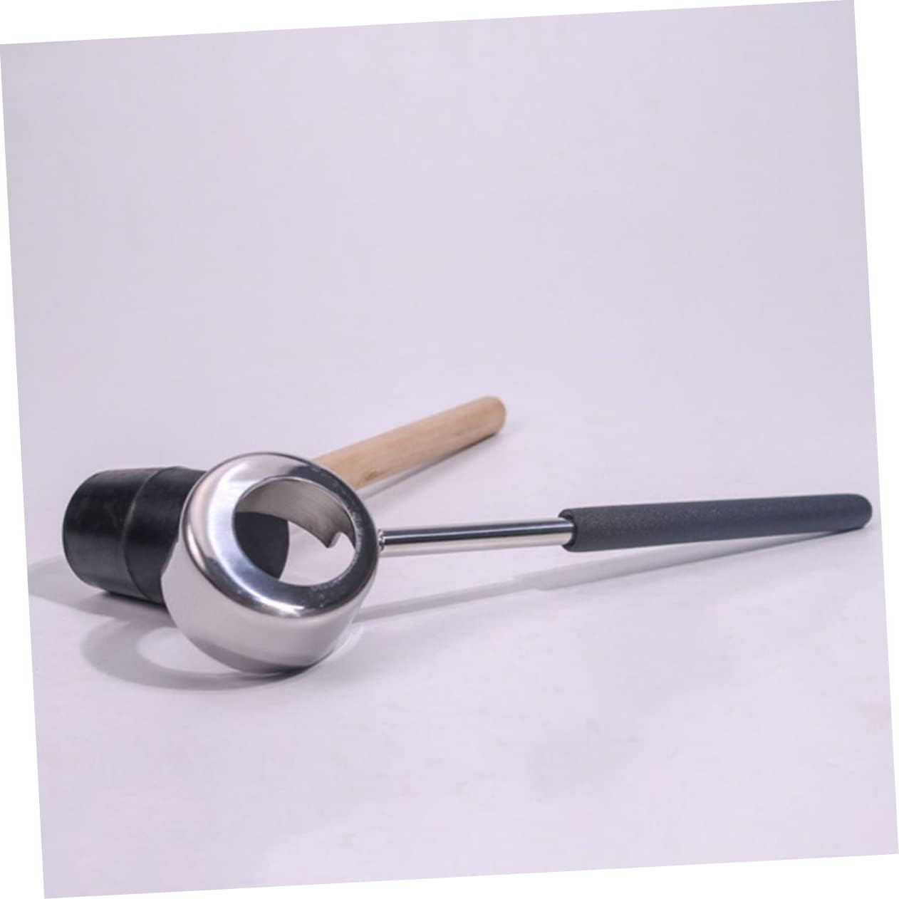 MAGICLULU Stainless Steel Coconut Opener Tool Quick Safe Coconut Opening 304 Material Set with Mallet