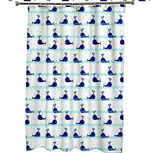 Rideau de douche en polyester KnSam 150x200 bleu textile durable