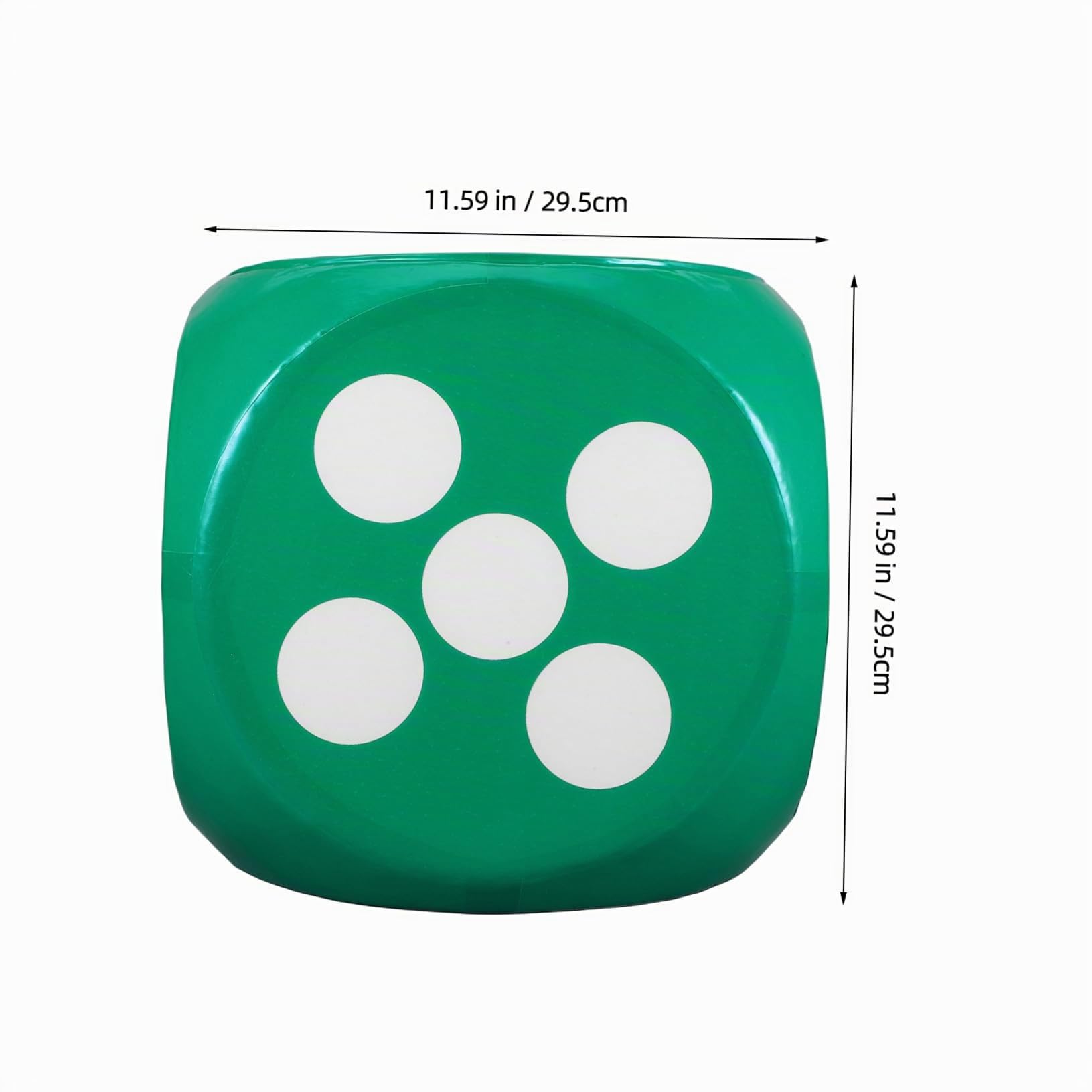 Dé Extra Large en Mousse Vert, Gros Dé à Bords Arrondis pour Jeux