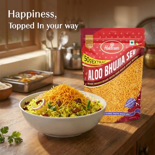 Image of Haldiram's Nagpur Aloo Bhujia, 350g+50g /400g [weight may vary]
