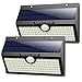 Luce Solare led Esterno, [2500 mah-2600 Lumen] Pxwaxpy 286 LED Lampada Solare con Sensore di Movimento Luci Solari Esterno 3 Modalità Lampade Solari IP65 Impermeabile per Giardino-2 Pezzi