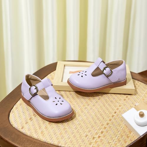 Image of Flaryzone Toddler Little Girl Mary Jane School Uniform Oxfords Flat Dress Shoes