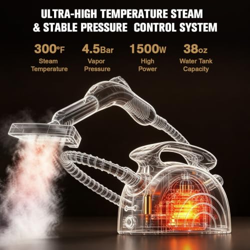 Image of Waitbird 4.5 Bar 300F Steam Cleaner for Bathroom, Kitchen, Floor & Grout