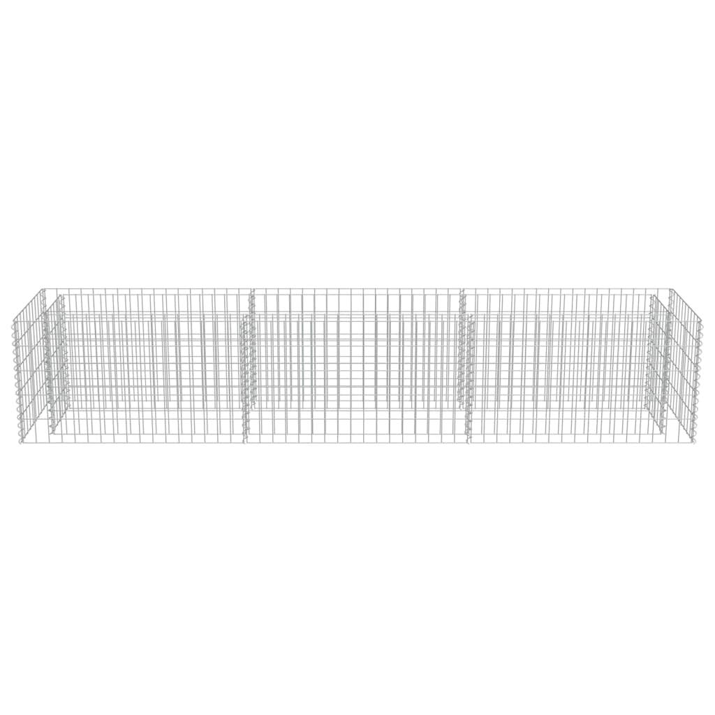 Myheimly Gabionen-Hochbeet Verzinkter Stahl 270×50×50 cm