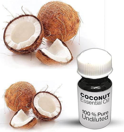 Huile essentielle de coco pure soin cheveux corps hydratant et massage bien-être naturel 50 ml