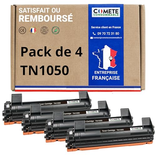 Cartouche TN1050 compatible Brother COMETE pour corriger les impressions pâles sur DCP-1512