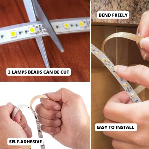 JANDEI - Paski LED 12V 300 LED 4000K neutralna biel. Ochrona IP20. Długość 5 metrów