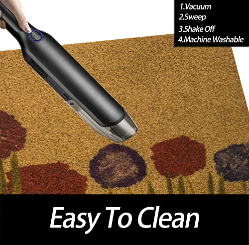 Flower-Print Welcome-Doormats For Front Door Non-Slip - Outdoor Indoor Floral Door Mat Entryway Entrance Doormat 17”X29” #TOP5