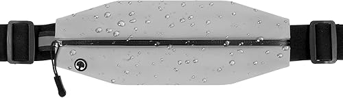 Cinturón para correr, cintura delgada, reflectante, con cremallera, bolsa de viaje, bolsa de ejercicio, accesorios de equipo de entrenamiento para