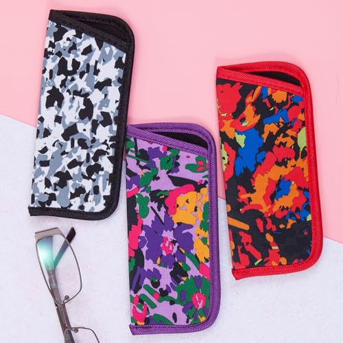 Image of TRIUMPH VISION Reading Glasses Pouch Eyeglass Sleeve Soft Case Slim 3 Pack