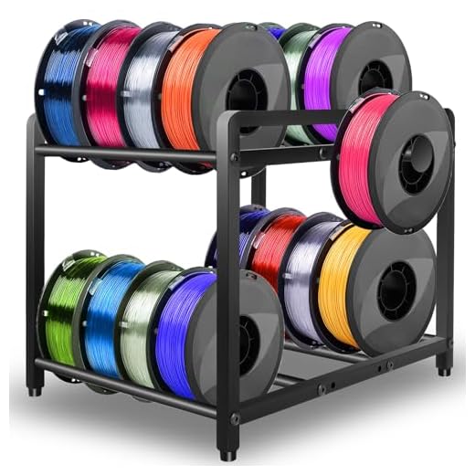3D Printer Filament Spool Holder - Filament Storage Rack Heavy Duty Bracket Filament Countertop Storage Shelves for 3D Printer Rolling Filaments ABS/PLA/TPU/Nylon Accessories Holders