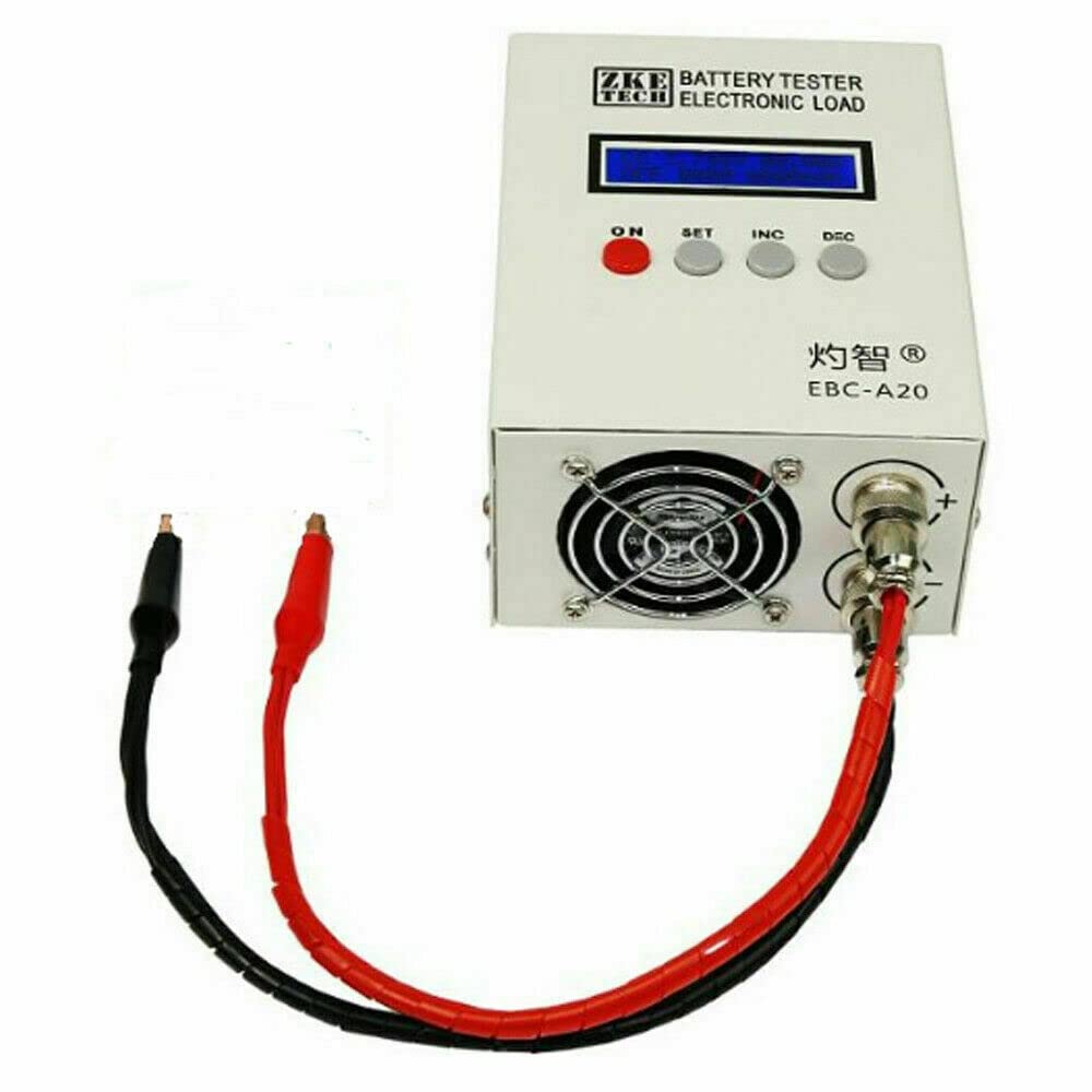 EBC-A20 - Tester batteria al litio al piombo-acido elettronico per batteria, tester di capacità 85 W LCD