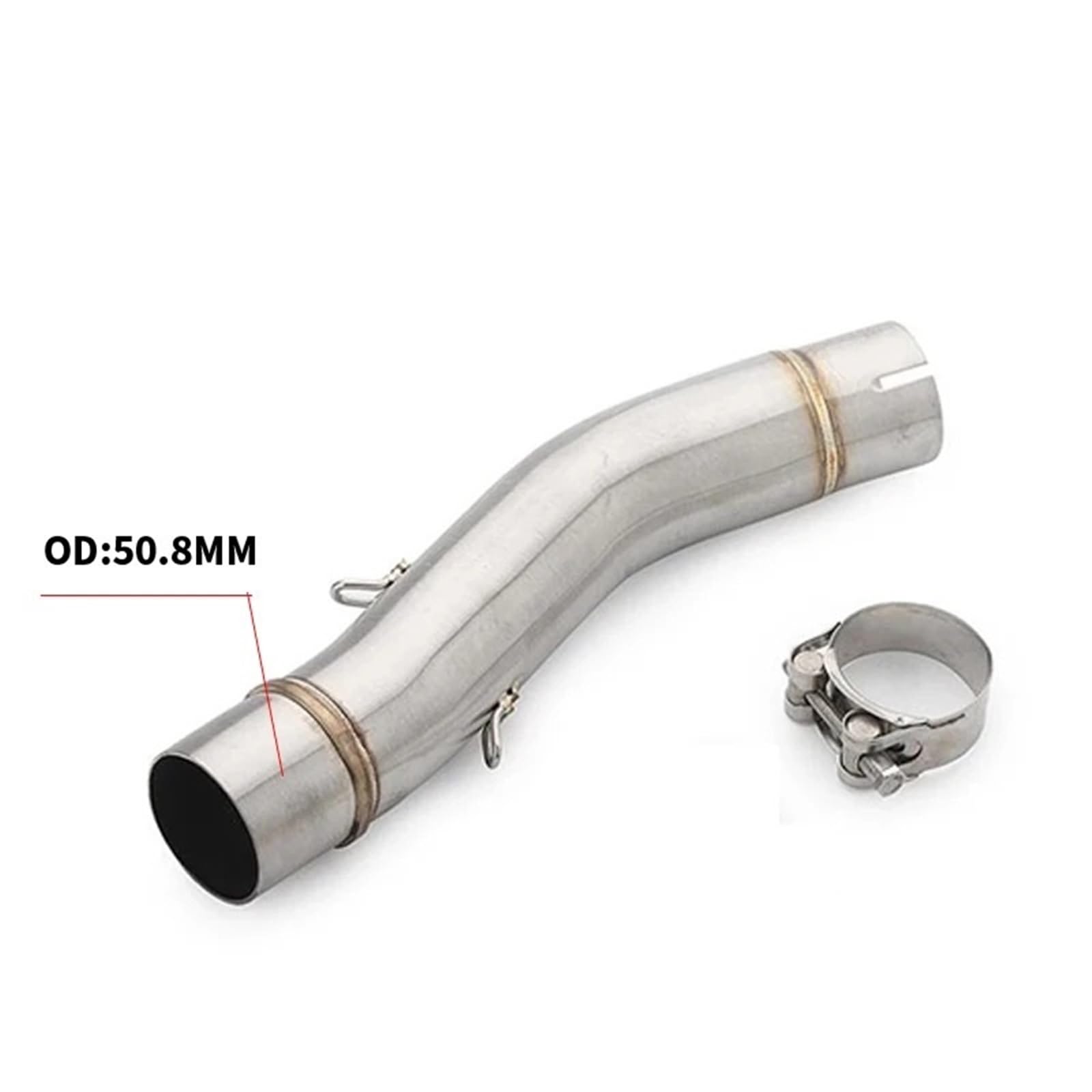 Moto Di Scarico Centrale Collegamento Del Silenziatore Del Tubo di Collegamento Del Tubo Slip On Per Scrambler 800 2015-2020 Per Monster 797 2017-2020 Scarico slip on