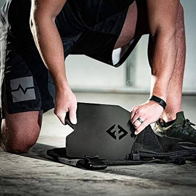 F&F STEEL Adjustable Weighted Vest & Plates - Strength, Edurance, Running, Hiking, Rucking, Fitness WODs