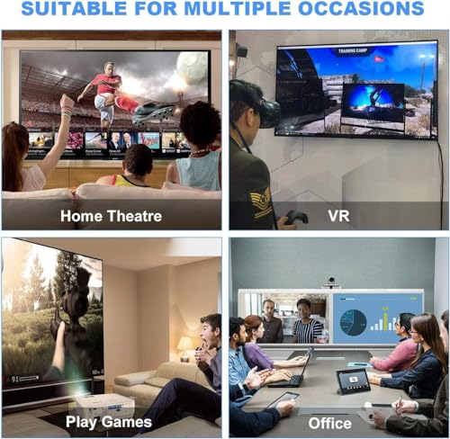 Image of USB C to DisplayPort Cable 8K@60Hz,30Hz,4K 144Hz 120Hz Thunderbolt3 to Displayport Cabl,USB Type C to DP CabIe Thunderbolt3 Compatible with MaKBook (Type C to DisplayPort Cable Adapter)