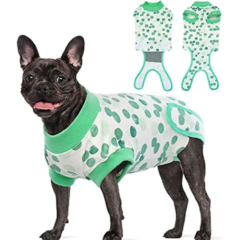 Recovery Suit for Dogs Cats After Surgery, Recovery Shirt for Male Female Dog Abdominal Wounds Bandages Cone E-Collar Alternative, Anti-Licking Pet Surgical Recovery Snuggly Suit, Soft Fabric Onesie Cover