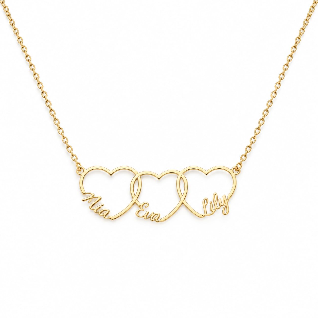 Personalized heart-shaped pendant necklace