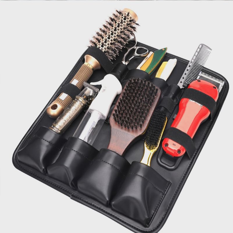 Healvian Barber Bag for Equipment Adjustable Hair Stylist Bag with Scissor and Clipper Pouch Portable Hairdressing Tool Organizer - Image 2