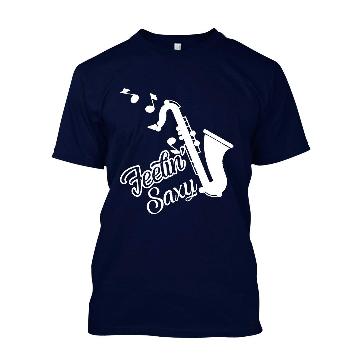 Saxophone Fellin' Saxy T Shirt, Short Sleeve Shirts Design