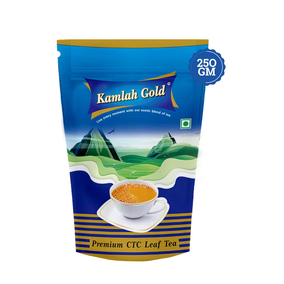 Kamlah Gold Premium CTC Tea-250Gm | Premium Kadak Chai Patti | Loose Leaf, Strong Chai | Flavourful Blend & Kadak Chai | (B0BZRS92NH) Amazon Price History, Amazon Price Tracker