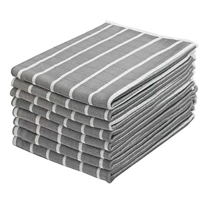 gryeer 8er-Set Bambus und Microfaser Geschirrtücher, fusselfreies Küchentücher, Reinigungstücher für Glas, Fenster…