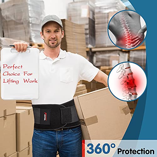 FEATOL Back Brace Support Belt for Back Pain, Sciatica, Scoliosis
