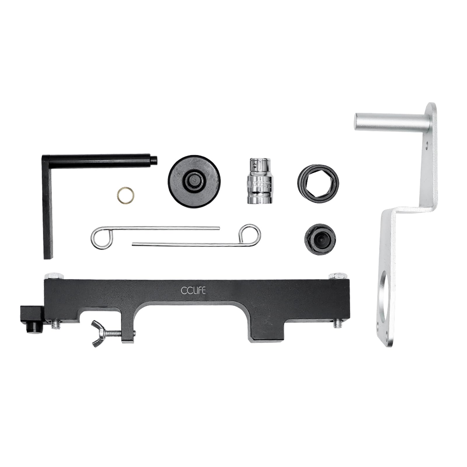 CCLIFE Set di attrezzi per la regolazione del motore, blocco dell'albero a camme | Adatto per BMW N47 N57 N47S N57S, serie 1/3/5/6/7/X1/X3/X5/X6 2007-2015 per la riparazione della catena di distribuzione