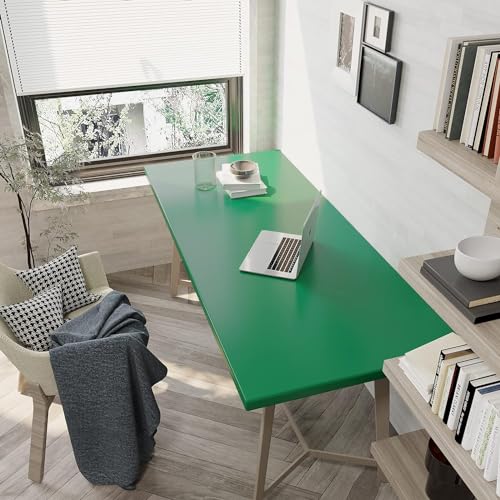 Image of HOME13 Self Adhesive Wallpaper Dark Green Matte Removable and Decorative Vinyl Wallpaper for Kitchen Countertop Cabinets Table 2 Ft x 20 Ft with 2pcs