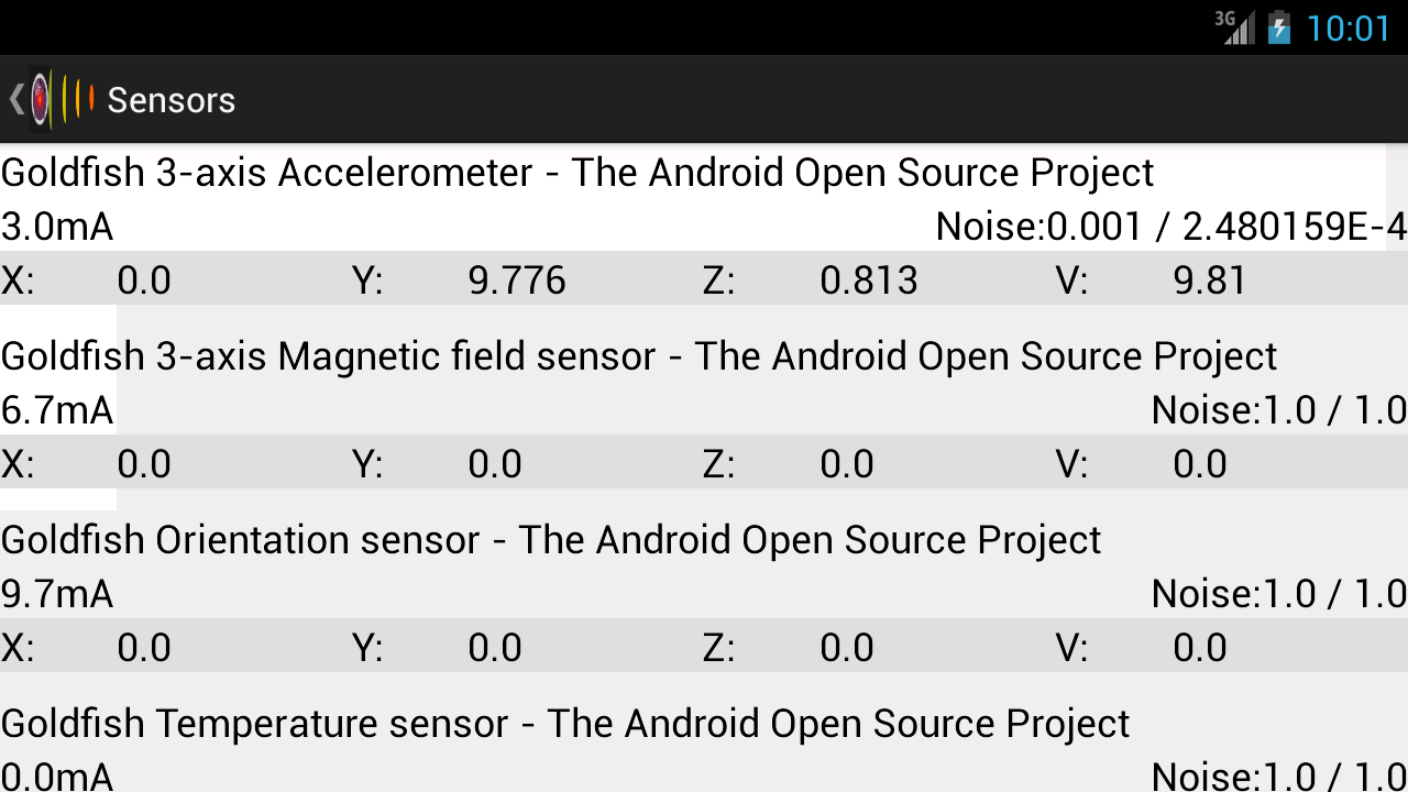 Sensors - App on Amazon Appstore