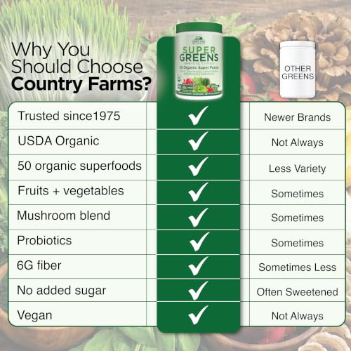 Country Farms Super Greens Organic Drink Mix