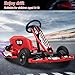 Kids Go Kart, 36V Electric Go Kart for Kids, 16 MPH Drift Kart with 350W Motor, Drift/Sport Mode, Length Adjustment, Outdoor Ride on Toy for Kid Ages 8-12 Years, Teens, Adults