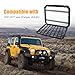 Multifunctional Rear Window Storage Panel Compatible with 2007-2018 Jeep Wrangler JK 4 doors Openable Design Tactical Molle Platform for Tools, Gear & Accessories Durable Modular Storage Solution，2pc