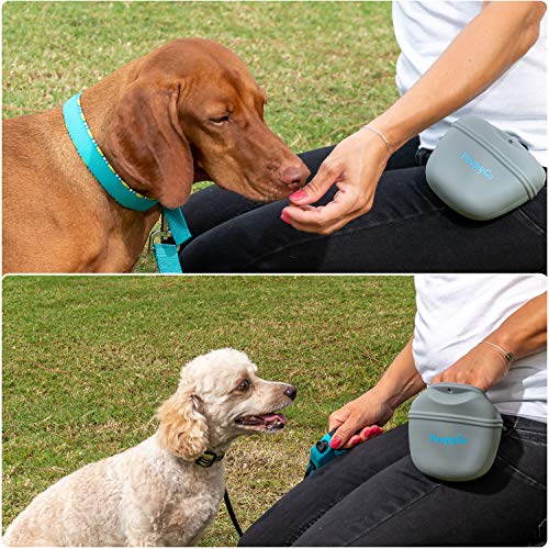 Pawpygo Dog Treat Pouch, Pet Training Food Dispenser With Waist Clip, Silicone Treat Pouch, Magnetic Closure, Bpa Free, Fits 50 Small Treats #TOP5