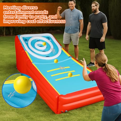 Image of Jenaai 6 Pack Arcade Ball Roll and Score Replacement Balls 2.48 Inch for Family Recreation Rooms, Ladder Toss, Outdoor Yard Replacement Balls for Arcade Ball Toss, Home Recreation Game